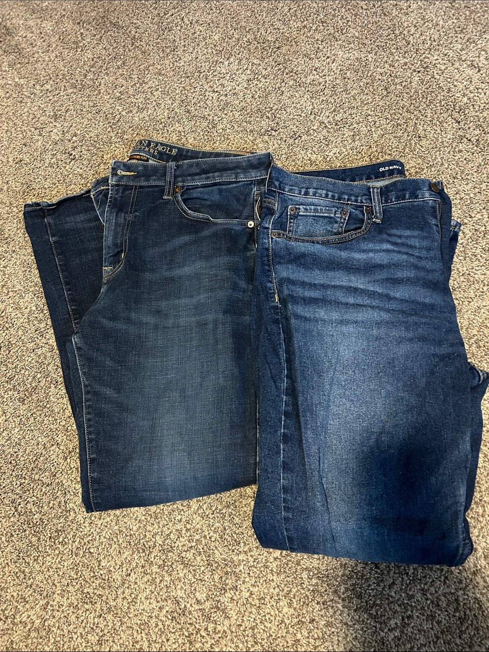 Men's Dark Blue Flex Fit Jeans - Pack of 2